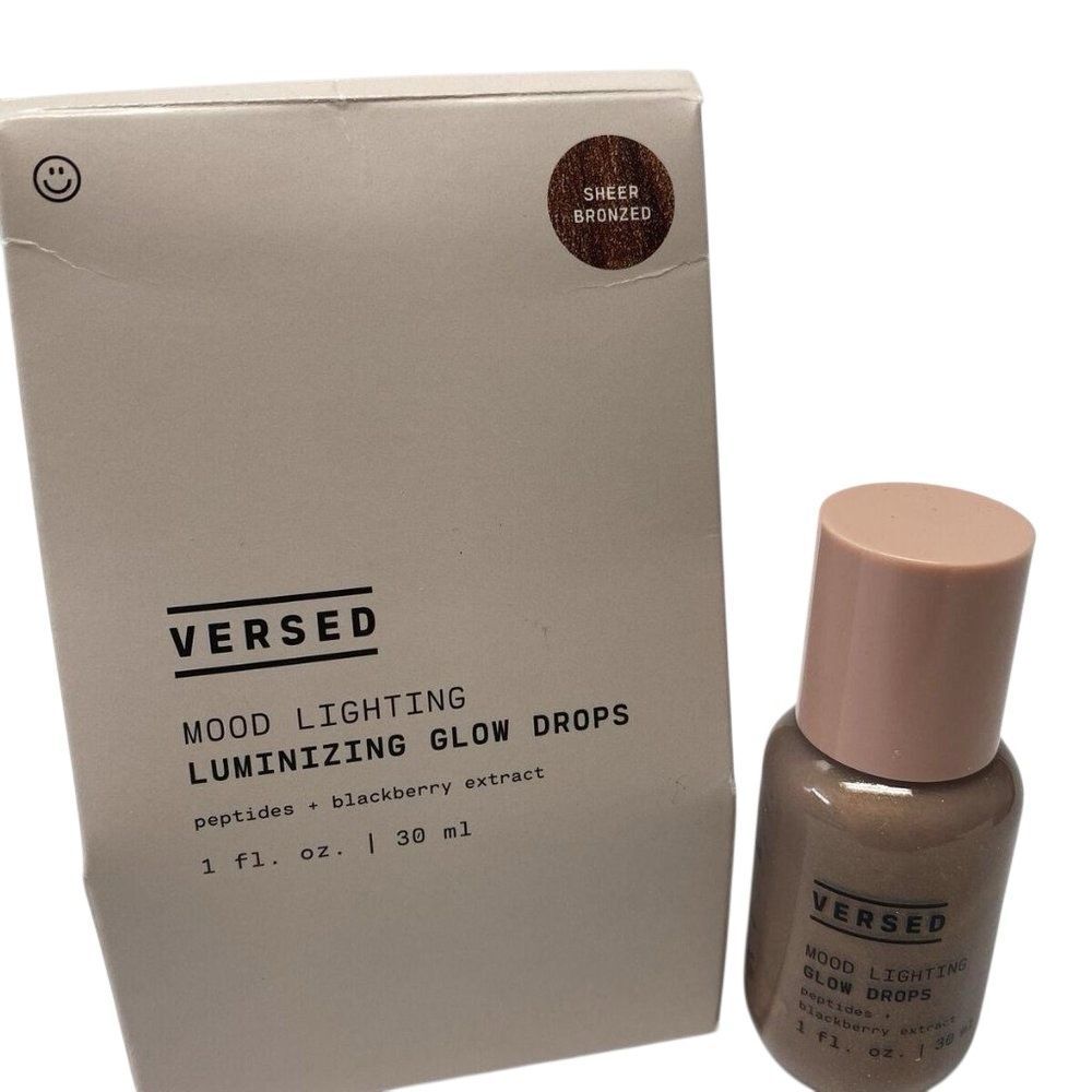 Versed Mood Lighting Luminizing Glow‎ Drops - Sheer Bronzed 1 fl oz New